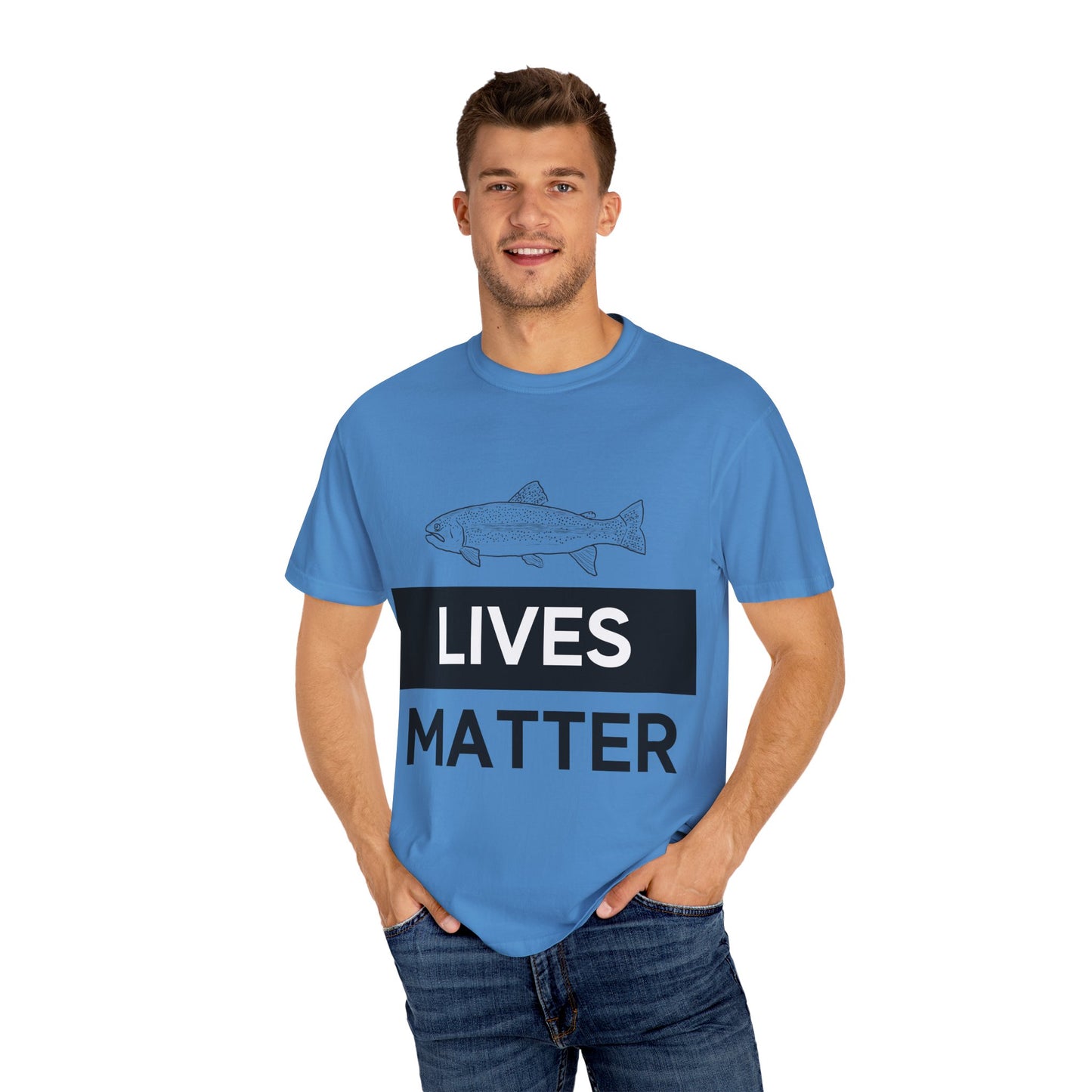 Trout Lives Matter Unisex Garment-Dyed T-shirt