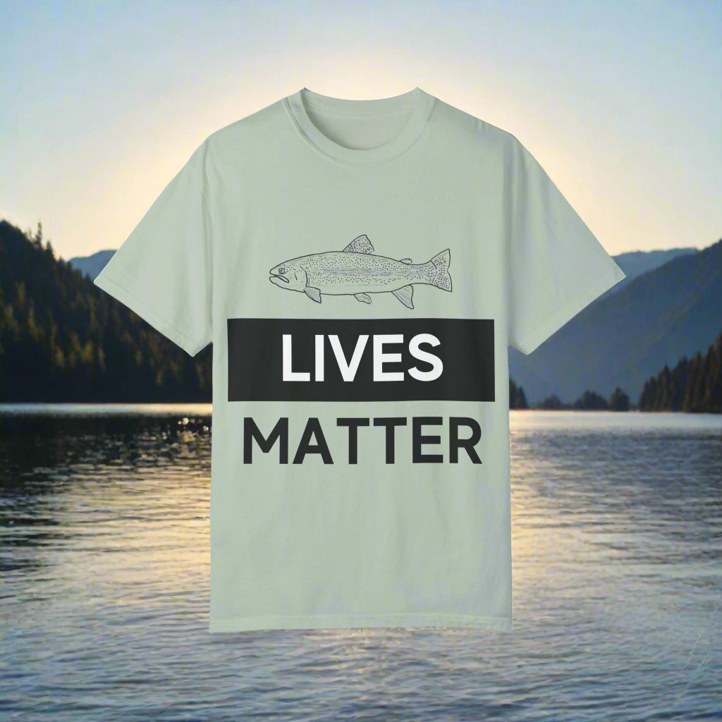 Trout Lives Matter Unisex Garment-Dyed T-shirt