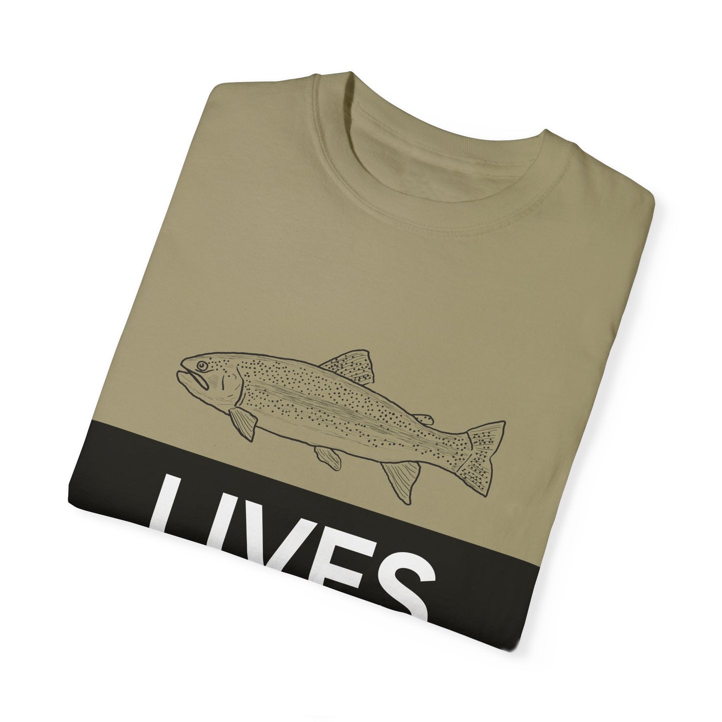 Trout Lives Matter Unisex Garment-Dyed T-shirt