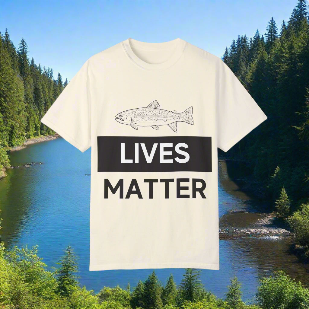 Trout Lives Matter Unisex Garment-Dyed T-shirt